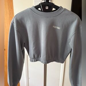 H&M Gray Women's Cropped Sweatshirt